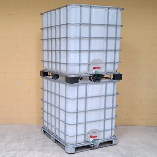 2000 Liter IBC Tank Innenbehälter NEU Trinkwassertauglich auf verzinkten Stahl-Paletten