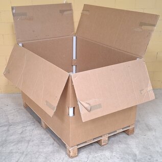 Einwegkarton auf Einwegpalette gebraucht 80x120x80
