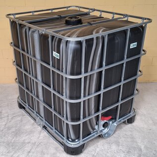 IBC Container 1000 Liter NEU DUNKEL GESTREIFT (ZEBRA) auf HYBRID-Palette