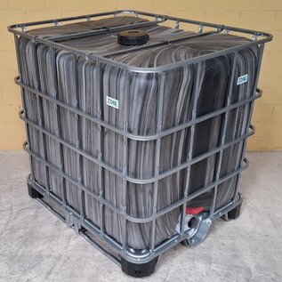 IBC Container 1000 Liter NEU DUNKEL GESTREIFT (ZEBRA) auf HYBRID-Palette