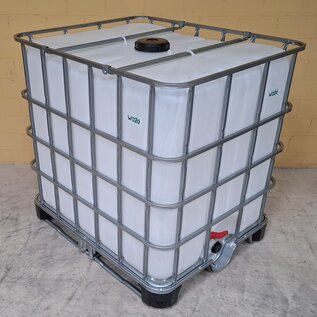 IBC 1000 Liter NEU MILCHIG MARMORIERT auf HYBRID-Palette