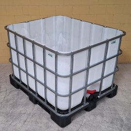 Wasserbecken 800 l MILCHIG MARMORIERT offen auf Kunststoff