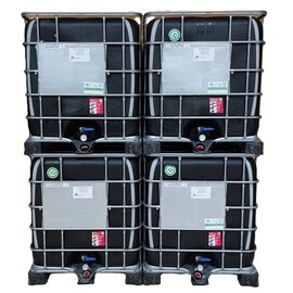 4x REKO Schütz IBC MX SCHWARZ 1000l UN auf Stahl-Kunststoff