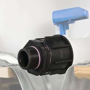 IBC Adapter S60x6 Reduzierung auf 1-Zoll Aussengewinde