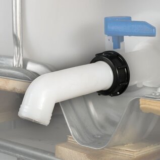 IBC Wassertank Auslauftülle lang zweiteilig NEU für S60x6 2 Zoll Anschluss