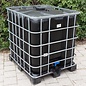 REGENWASSERTANK 1000-Liter SCHWARZ auf KUNSTSTOFFPALETTE mit Algenschutz
