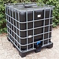 REGENWASSERTANK 1000-Liter SCHWARZ auf KUNSTSTOFFPALETTE mit Algenschutz