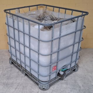 Abfall-Behälter 1000 Liter auf IBC Stahl-Palette gebraucht