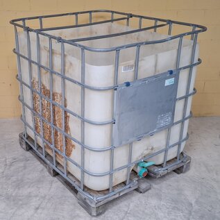 Abfall-Behälter 1000 Liter auf IBC Stahl-Palette gebraucht