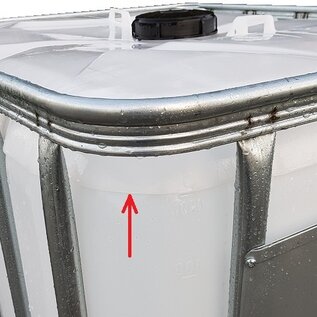 IBC Container für Abfall 1000 Liter (PE-lebensmittelecht) auf Kunststoff-Palette gebraucht oder gespült