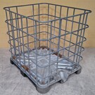 IBC Gitterboxen auf Palette Stahl-PE-Mix stark gebraucht