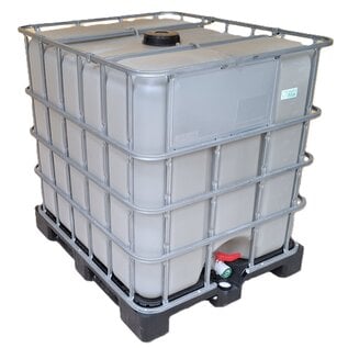 IBC Wassertank 1000 Liter für den Garten aus RECYCLING-Material