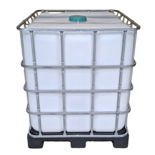 IBC Container 1000 Liter NEU (neue Blase) auf Kunststoff-Palette für Lebensmittel