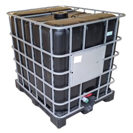 IBC Tank Lebensmittel 1000l SCHWARZ NEU auf Kunststoffp.