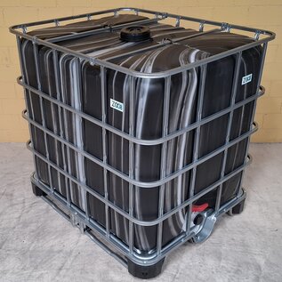 IBC Container 1000 Liter NEU DUNKEL GESTREIFT (ZEBRA) Z008 auf HYBRID-Palette