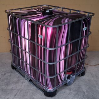 IBC Container 1000 Liter NEU DUNKEL GESTREIFT (ZEBRA) Z008 auf HYBRID-Palette