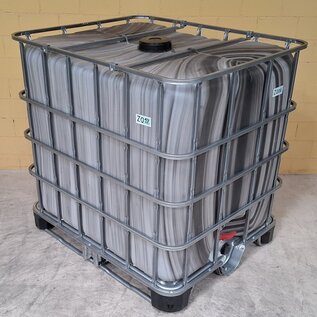 IBC Container 1000 Liter NEU DUNKEL GESTREIFT (ZEBRA) Z019 auf HYBRID-Palette