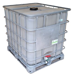 IBC Container 1000 Liter Trinkwasser (Behälter NEU mit Recycling-Mat.) auf Metallpalette