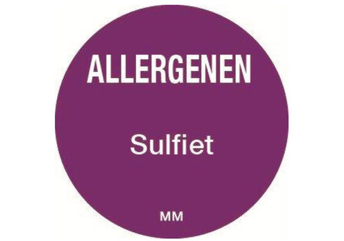 Stylepoint Allergie sulfiet sticker rond 25 mm 1000/rol
