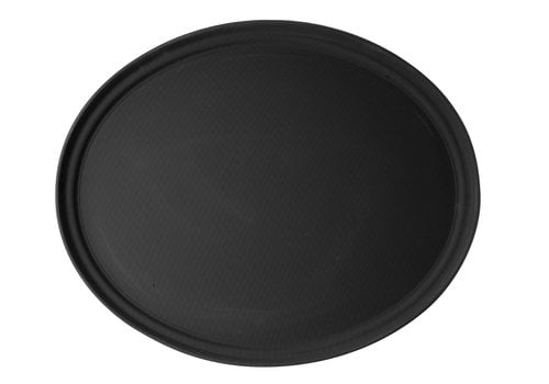 Stylepoint Cambro ovaal dienblad anti-slip zwart 56x68,5cm
