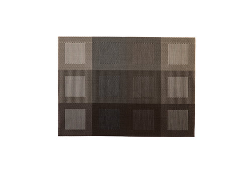 Stylepoint Placemat rechthoekig Zilver/bruin 45 x 33 cm verpakt per 24 stuks
