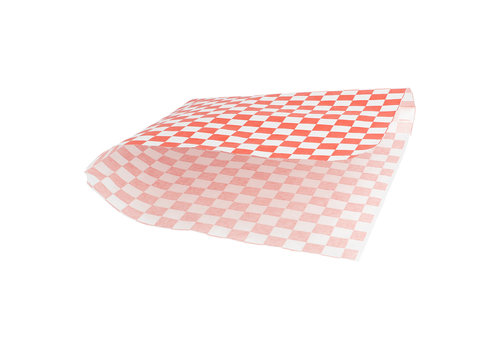 Stylepoint Vetvrij papier zak"Cubes red/white"18x17cm 500-pak