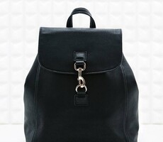 Small black backpack