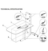 MDD MDD Multimedia vergadertafel laag of hoog