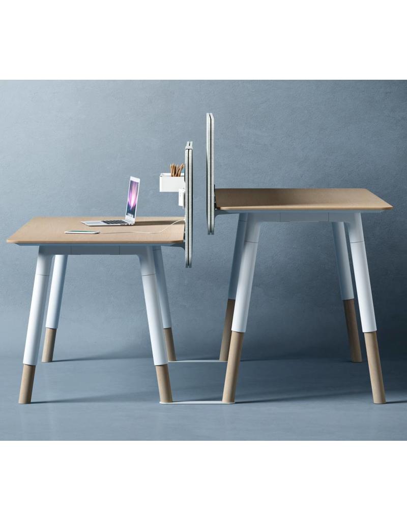 Fantoni Fantoni Woods bureau 80 cm breed in hoogte verstelbaar