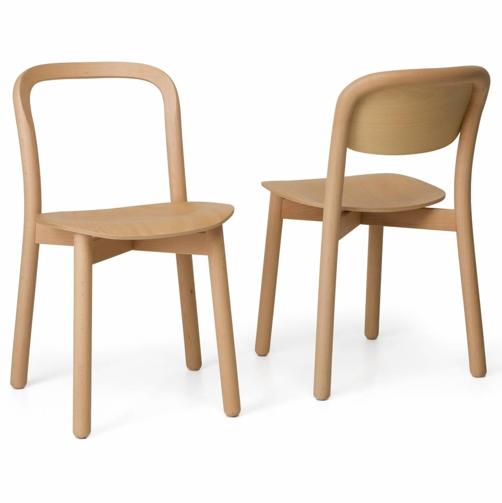 merknaam vloeistof Vruchtbaar DUM Beech houten stoel - Design Online Meubels