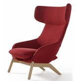 Artifort Artifort Kalm lounge fauteuil met houten frame