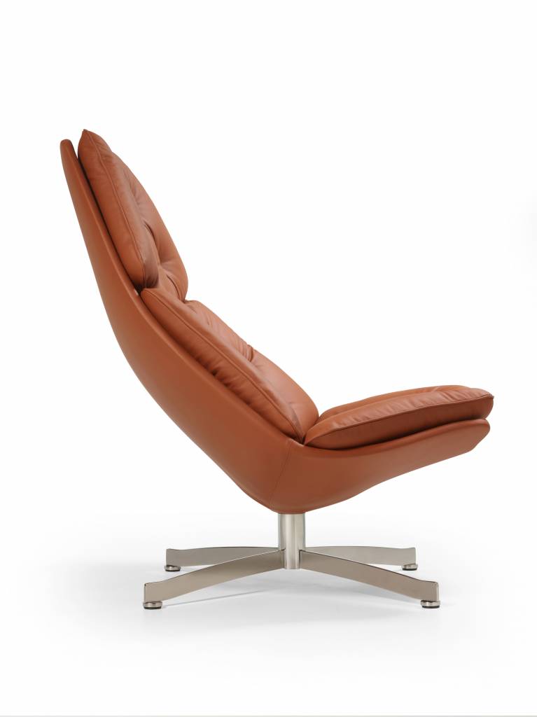 Artifort 587 leren lounge chair - Design Online Meubels