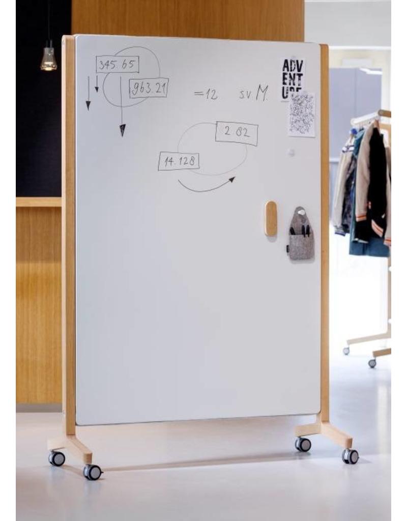 Cascando Cascando Round20 Wood whiteboard met houten frame