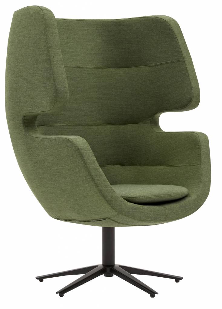 Vol Direct Justitie Softline Moai akoestische stoel op draaivoet - Design Online Meubels