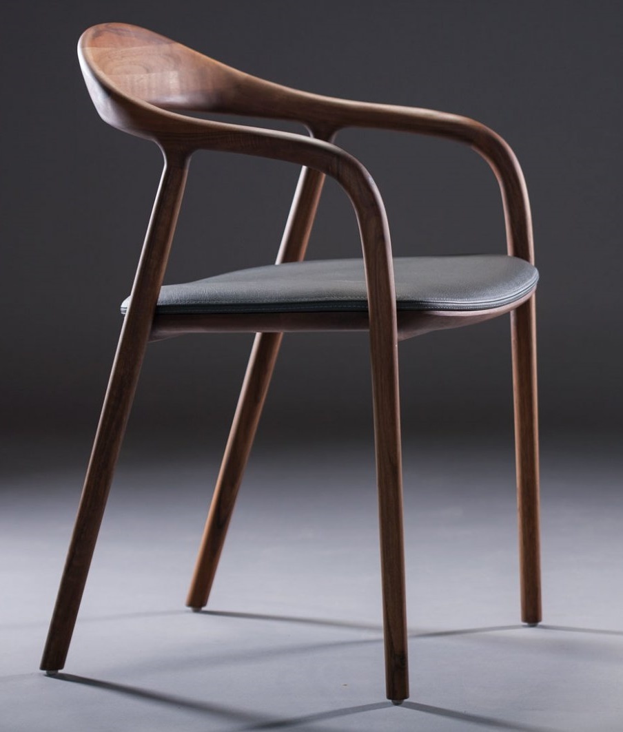 Religieus Meevoelen web Artisan Neva houten stoel met kussen - Design Online Meubels