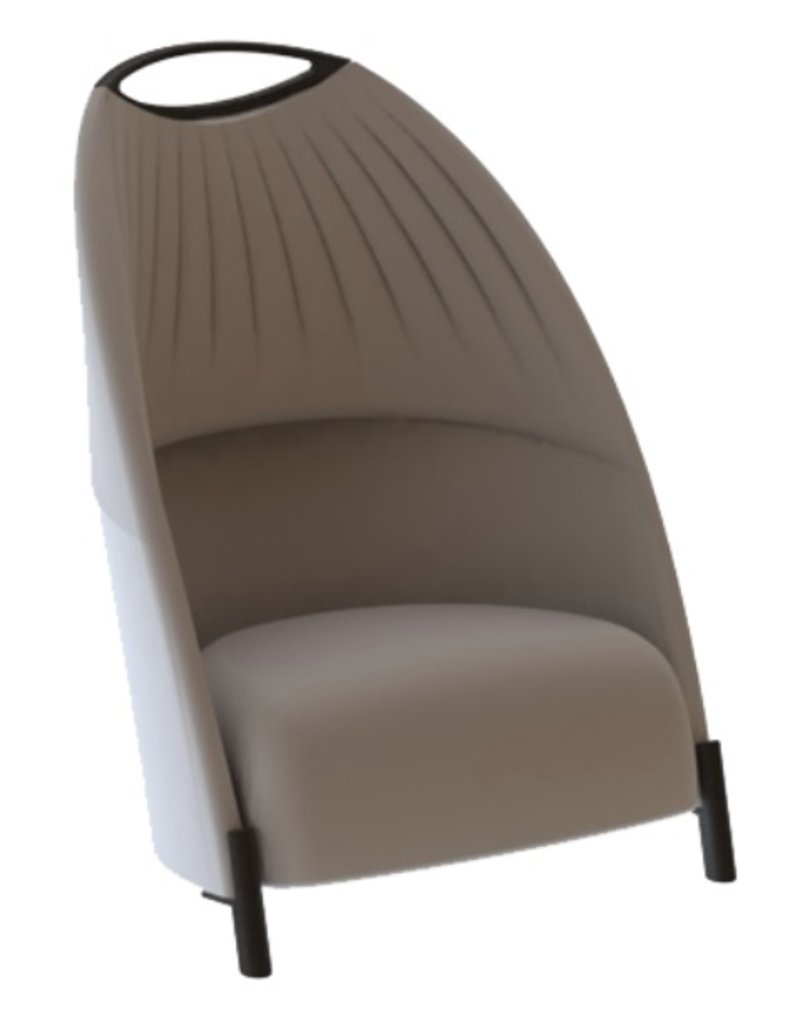 Luxy Luxy Biga hoge akoestische fauteuil met wielen