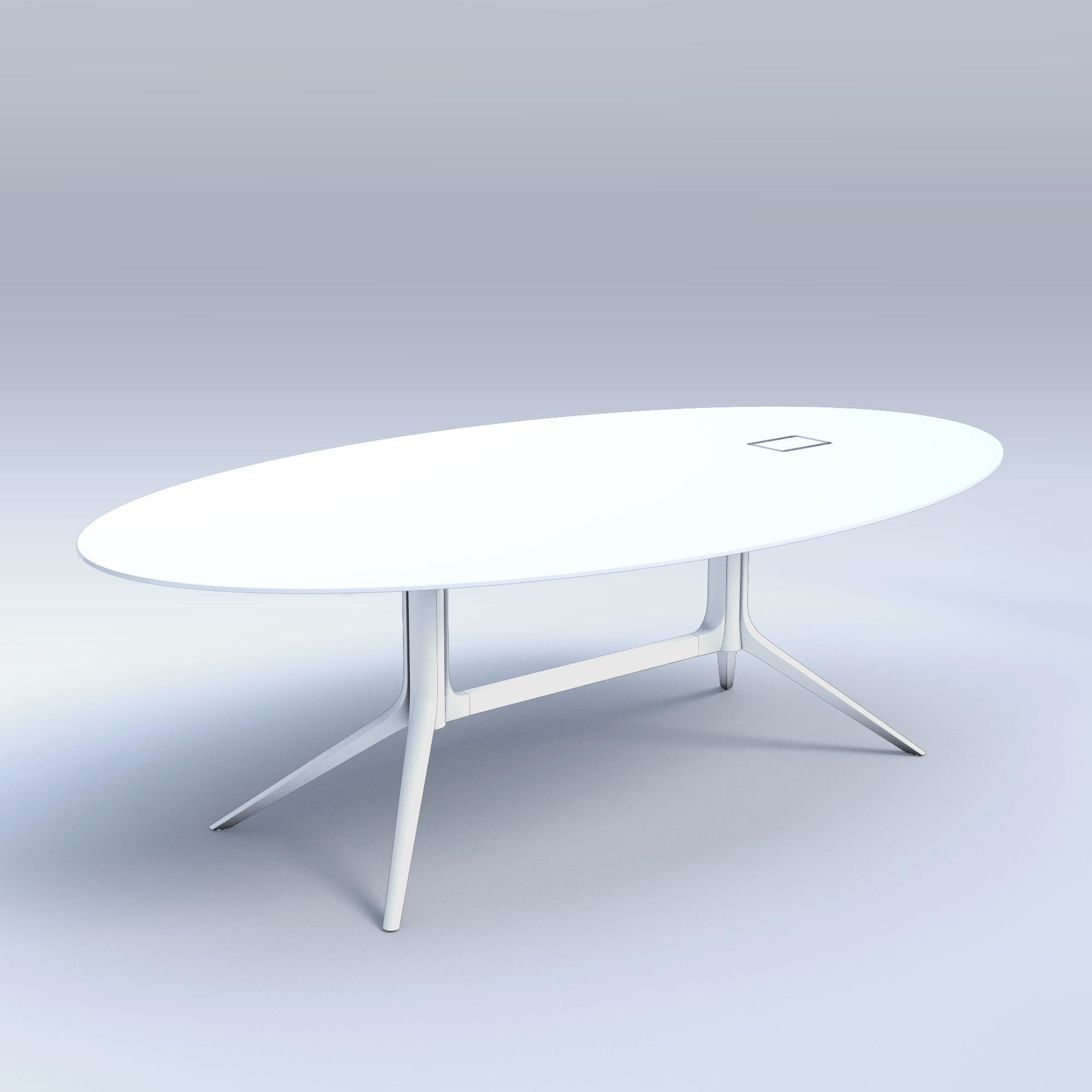 NoTable grote ovale vergadertafel van 240 cm - Online Meubels