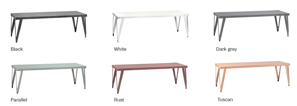 Functionals Lloyd metalen tafel bureau in hippe kleuren Online Meubels
