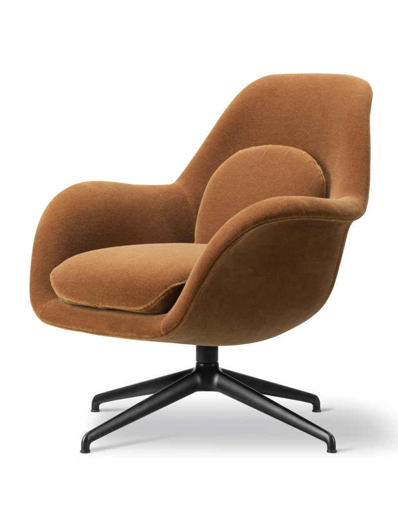 Fredericia Fredericia Swoon Lounge Petit fauteuil Swivel Base