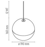 Flos Flos String Light Sphere ronde LED hanglamp Ø19cm