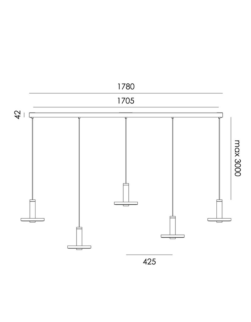 Tonone Tonone Beads in Line lamp