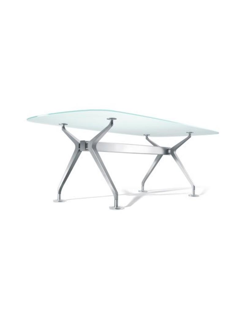 Interstuhl Interstuhl Silver glazen tafel / bureau