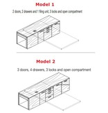 Bralco Bralco Sile management bureau met dressoir