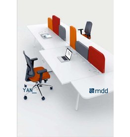 MDD MDD Twin stoffen bureauschermen