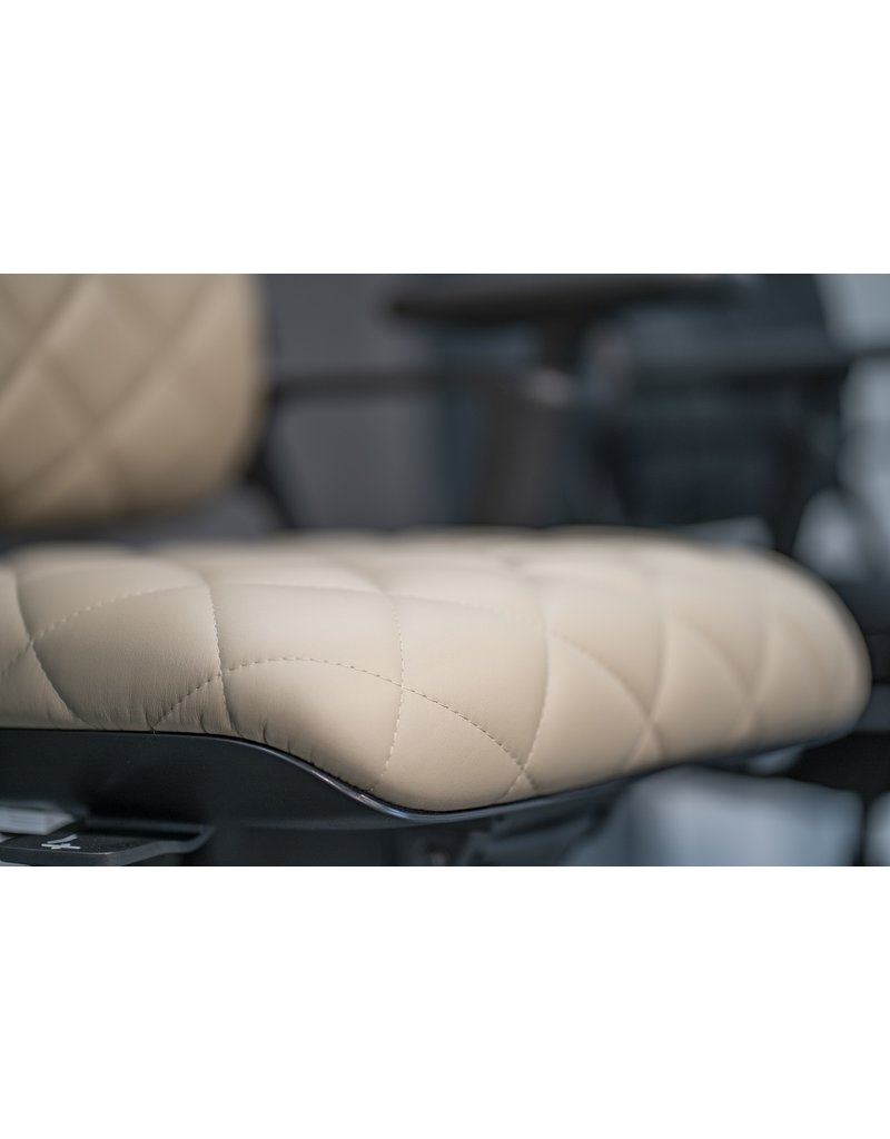 Klöber Klober Connex leren bureaustoel met diamant stiksel