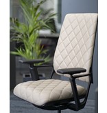 Klöber Klober Connex leren bureaustoel met diamant stiksel