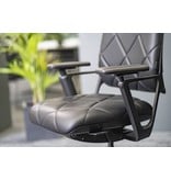 Klöber Klober Connex hoge leren bureaustoel met diamant stiksel