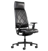 Klöber Klober Connex hoge leren bureaustoel met diamant stiksel