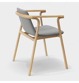 CondeHouse Conde House Splinter houten design eetkamer / restaurantstoel met (leren) bekleding