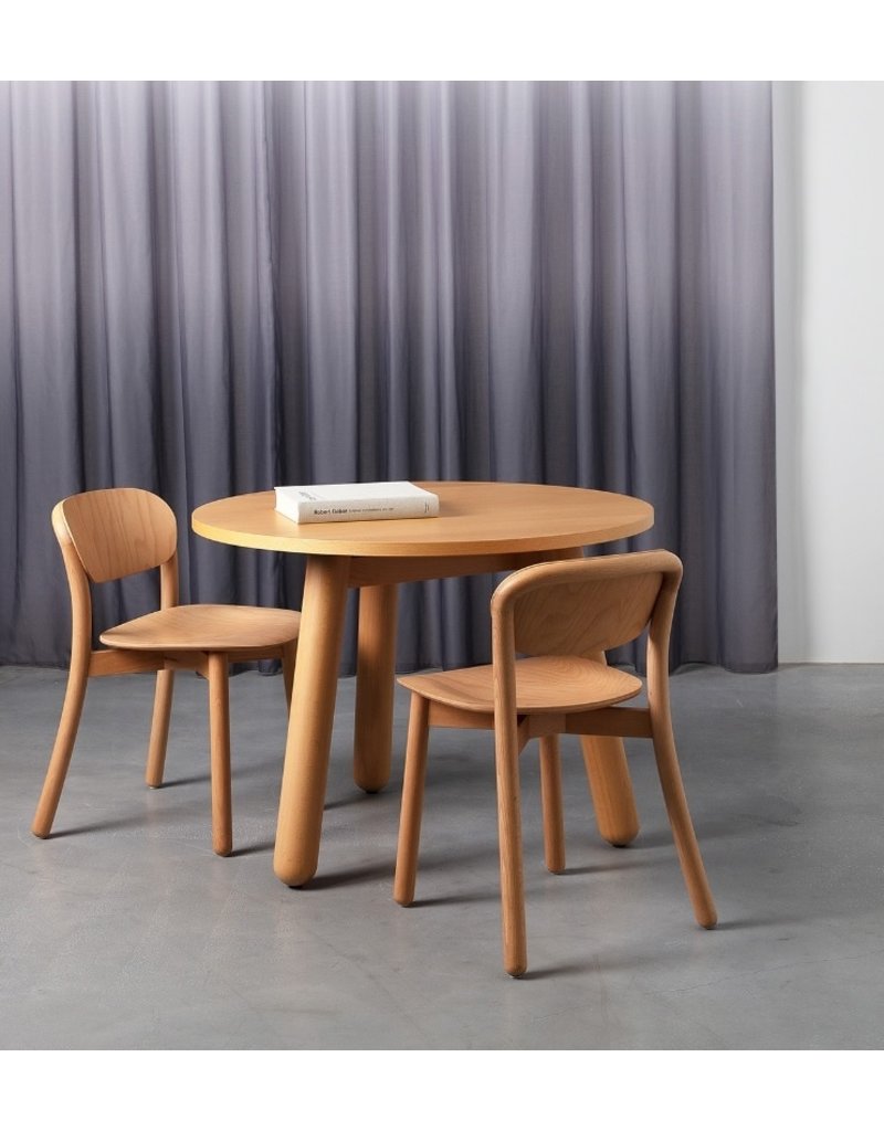 DUM DUM Beech connect 71 ronde vergadertafel